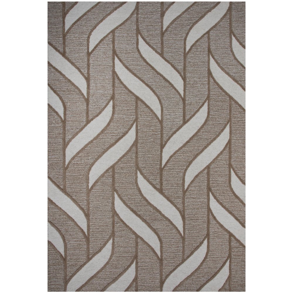 8'9" x 11'9" Cut & Loop Pile Hand Tufted Rug. Picture 1