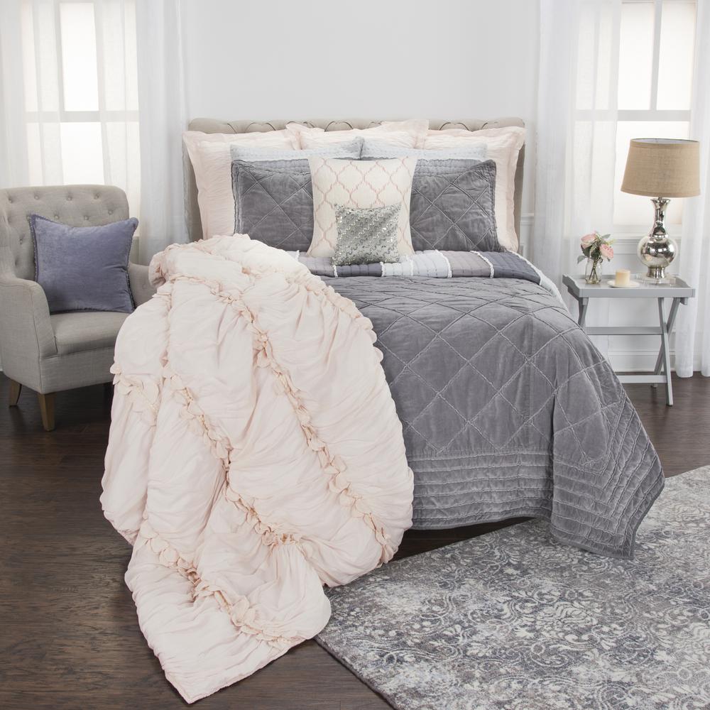 Rizzy Home 20" x 36" King Sham- BQ4192. Picture 5