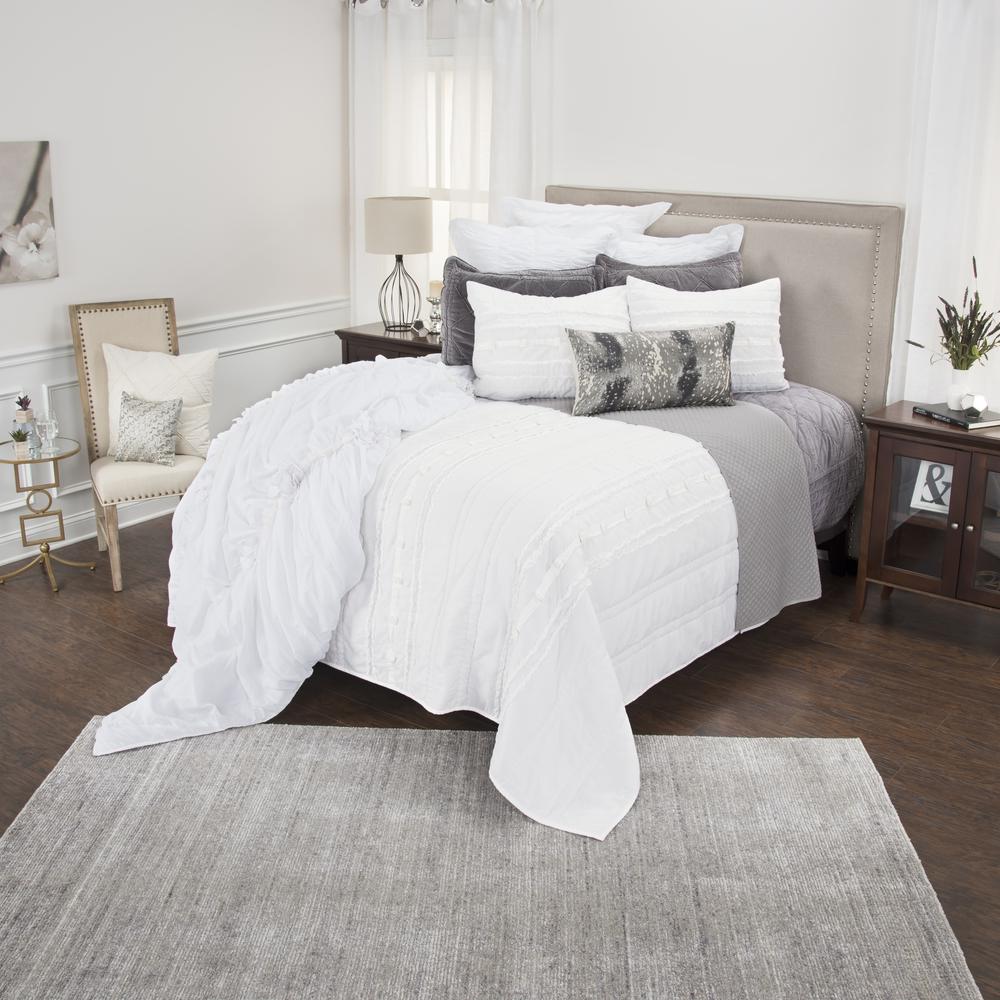 Rizzy Home 20" x 36" King Sham- BQ4438. Picture 4