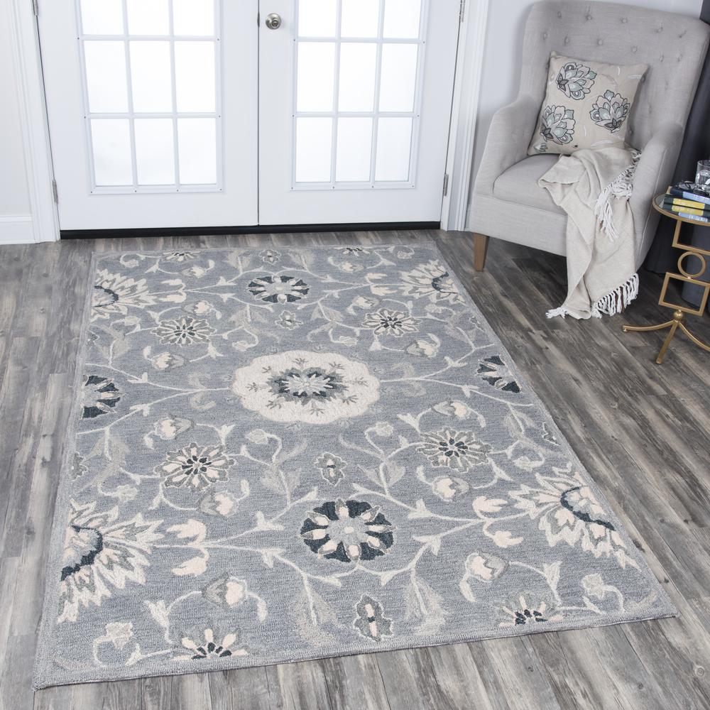 8' x 10' Hand-Tufted Rectangle Rug. Picture 6