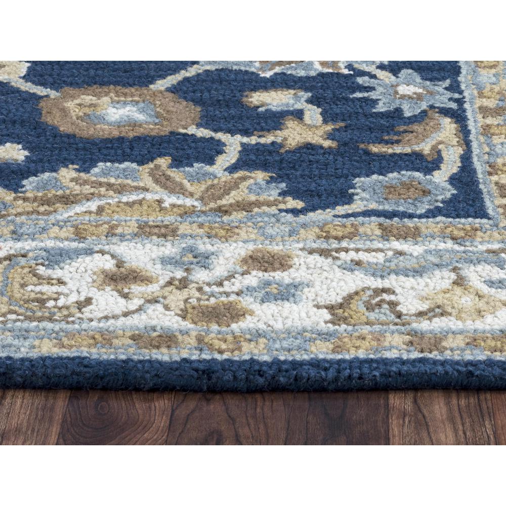 Hand Tufted Loop Pile Wool Rug, 5' x 8'. Picture 5