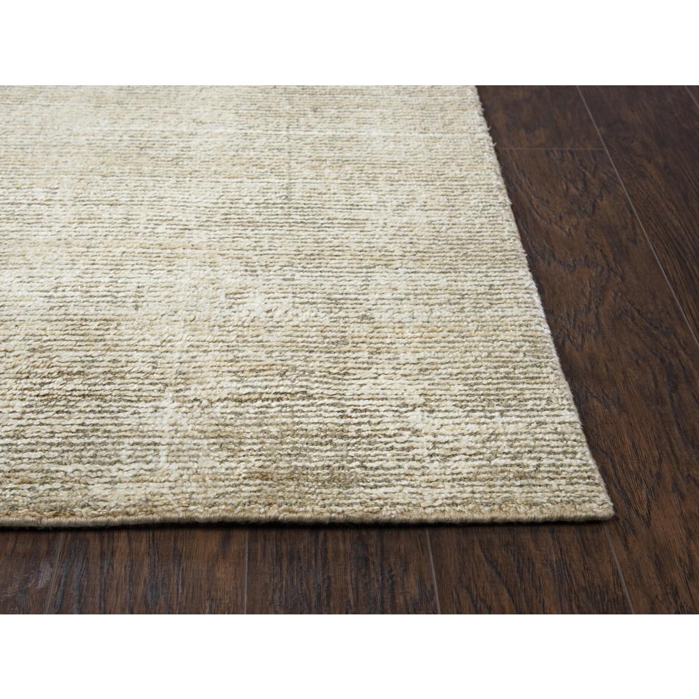 Hand Loomed Cut & Loop Pile Viscose/ Wool Rug, 9' x 12'. Picture 3