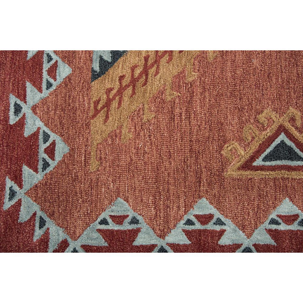 Hand Tufted Loop Pile Wool Rug, 8' x 11'. Picture 4