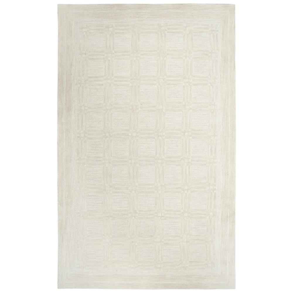 Hand Tufted Cut & Loop Pile Wool Rug, 8' x 10'. Picture 1