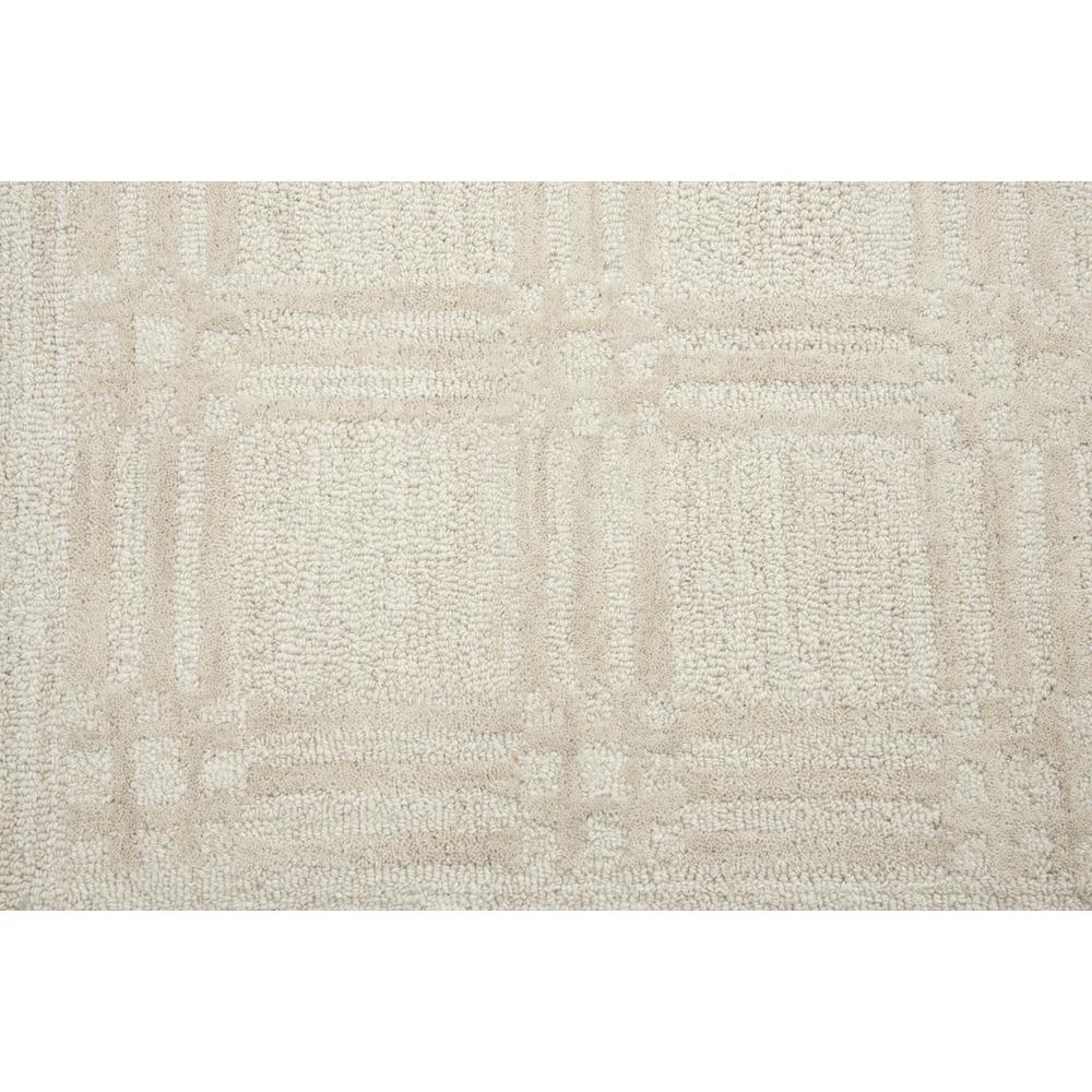 Hand Tufted Cut & Loop Pile Wool Rug, 8' x 10'. Picture 4