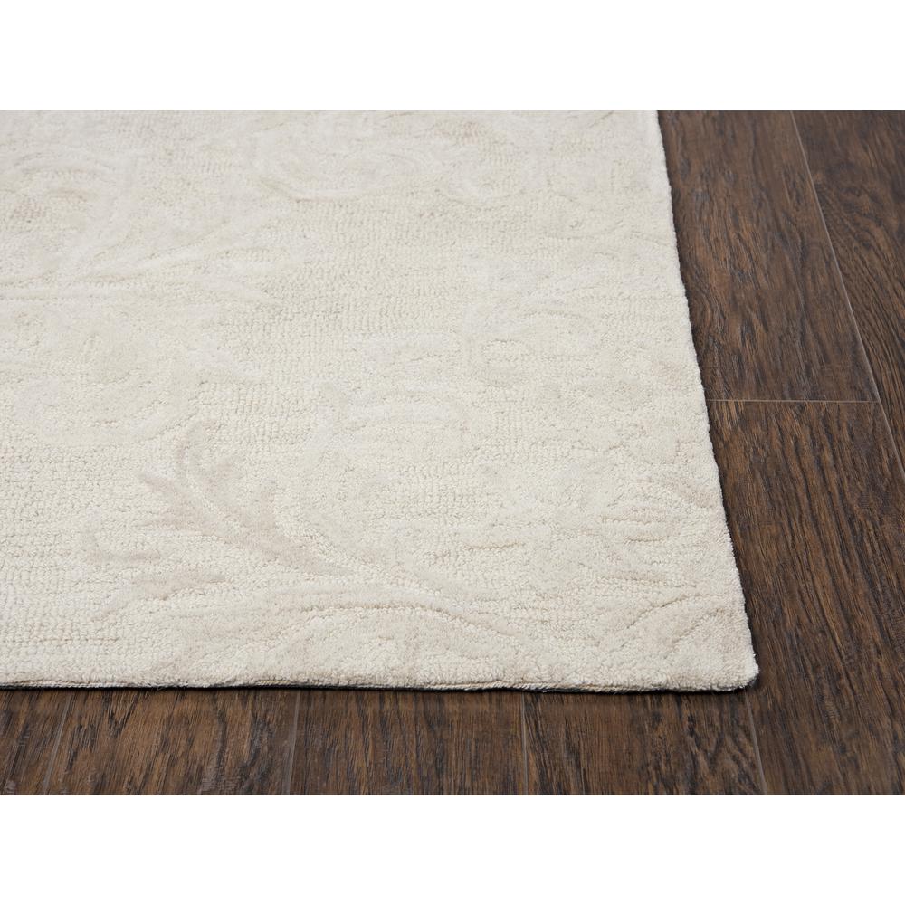 Hand Tufted Cut & Loop Pile Wool Rug, 8' x 10'. Picture 7