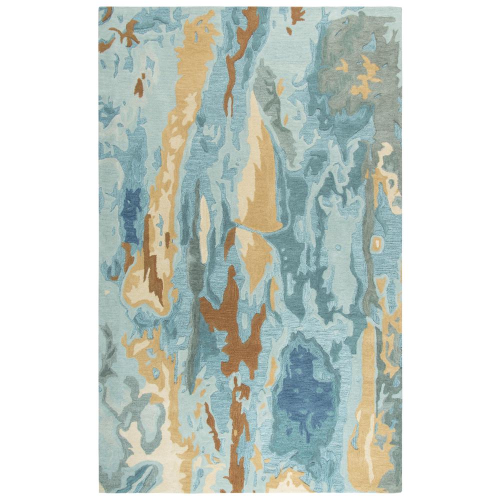 Hand Tufted Cut & Loop Pile Wool Rug, 8' x 10'. Picture 1