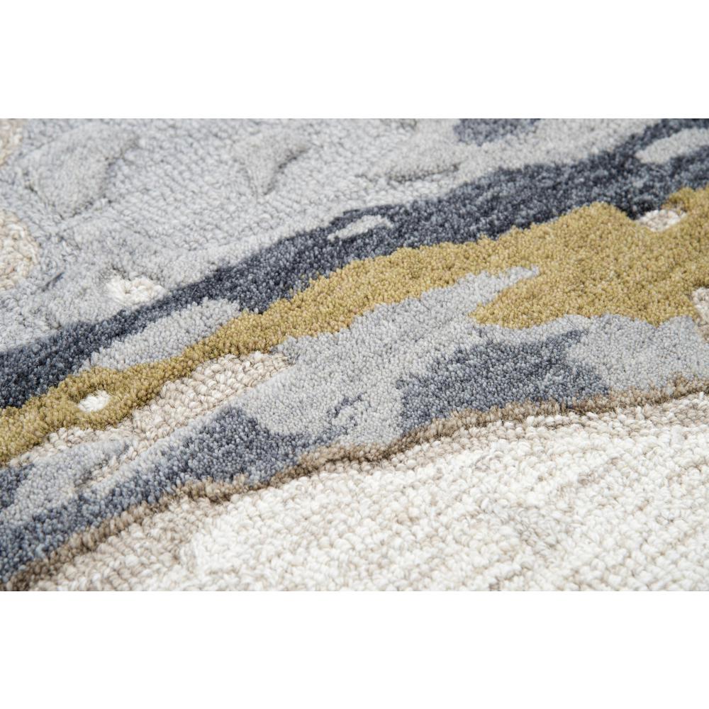 Hand Tufted Cut & Loop Pile Wool Rug, 5' x 8'. Picture 5