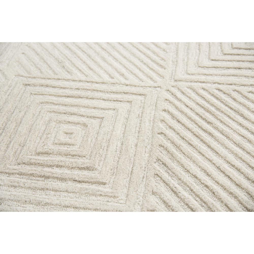 Hand Tufted Cut & Loop Pile Wool Rug, 5' x 8'. Picture 4