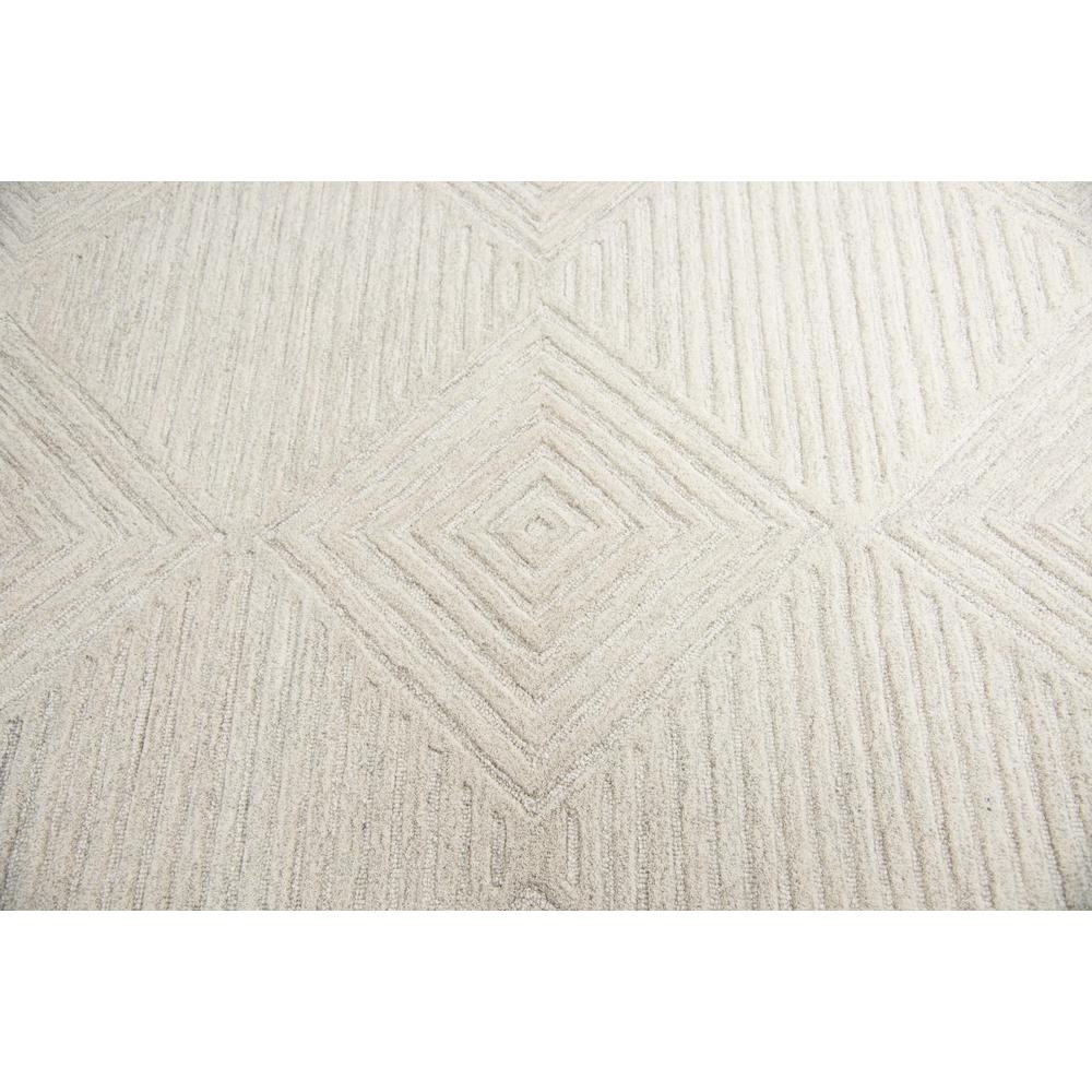 Hand Tufted Cut & Loop Pile Wool Rug, 5' x 8'. Picture 5