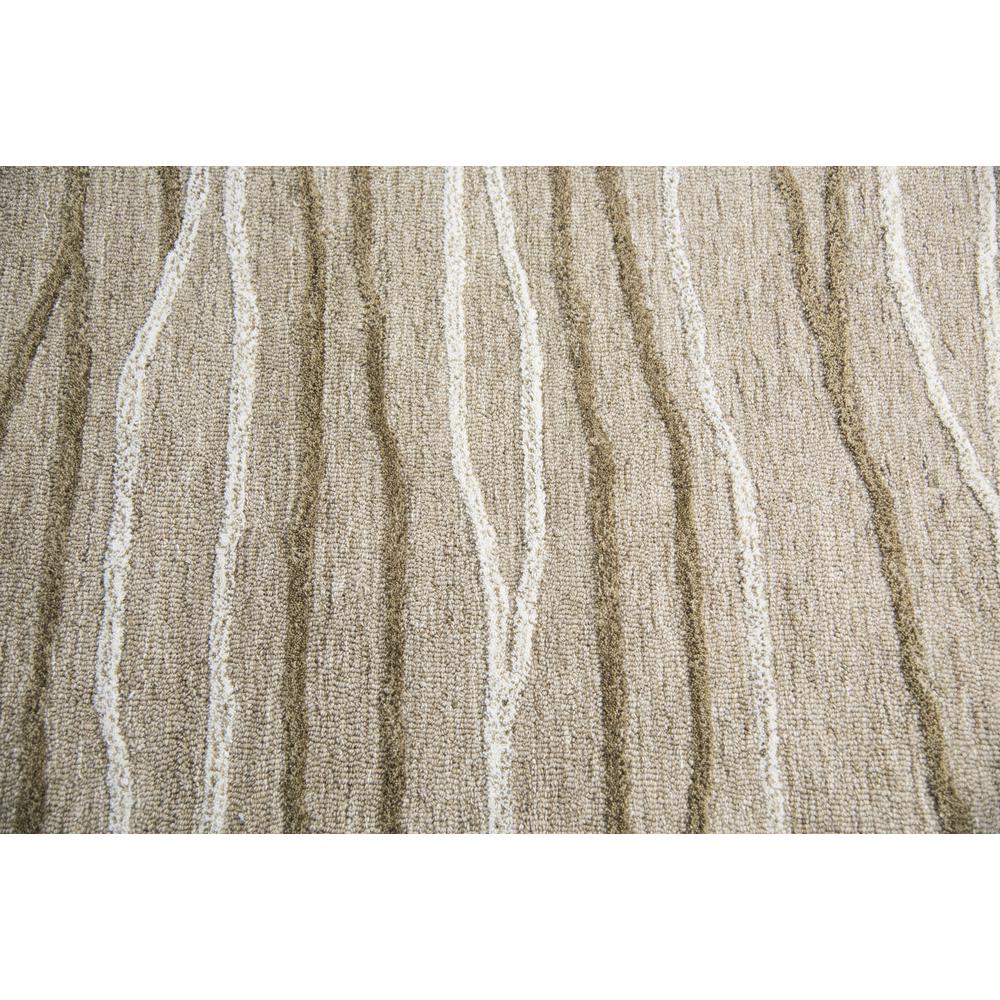Hand Tufted Cut & Loop Pile Wool Rug, 5' x 8'. Picture 5