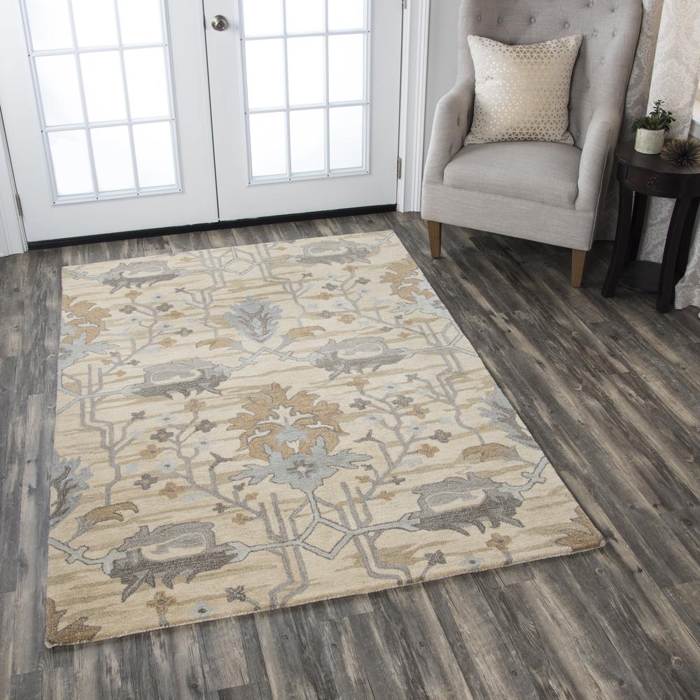 5' x 8' Hand-Tufted Rectangle Rug. Picture 5