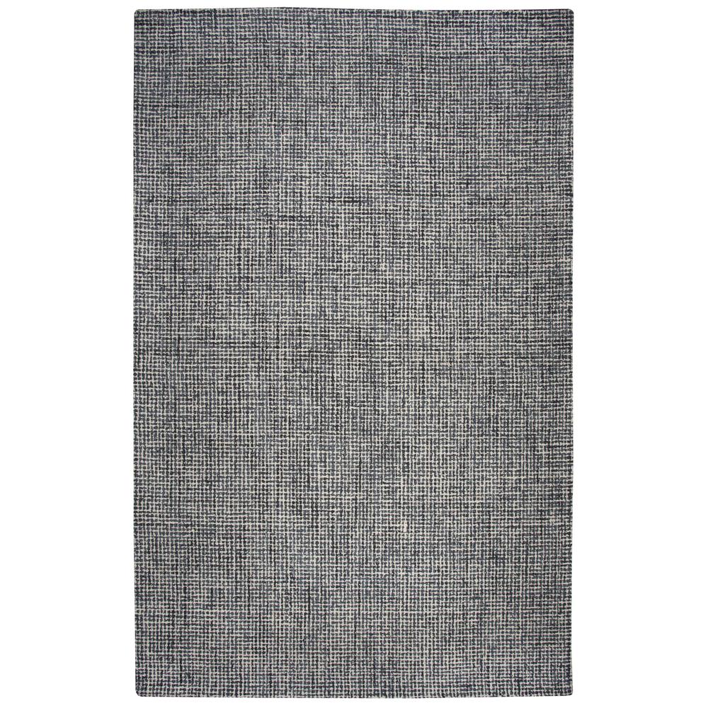Hand Tufted Loop Pile Wool Rug, 8' x 10'. Picture 1