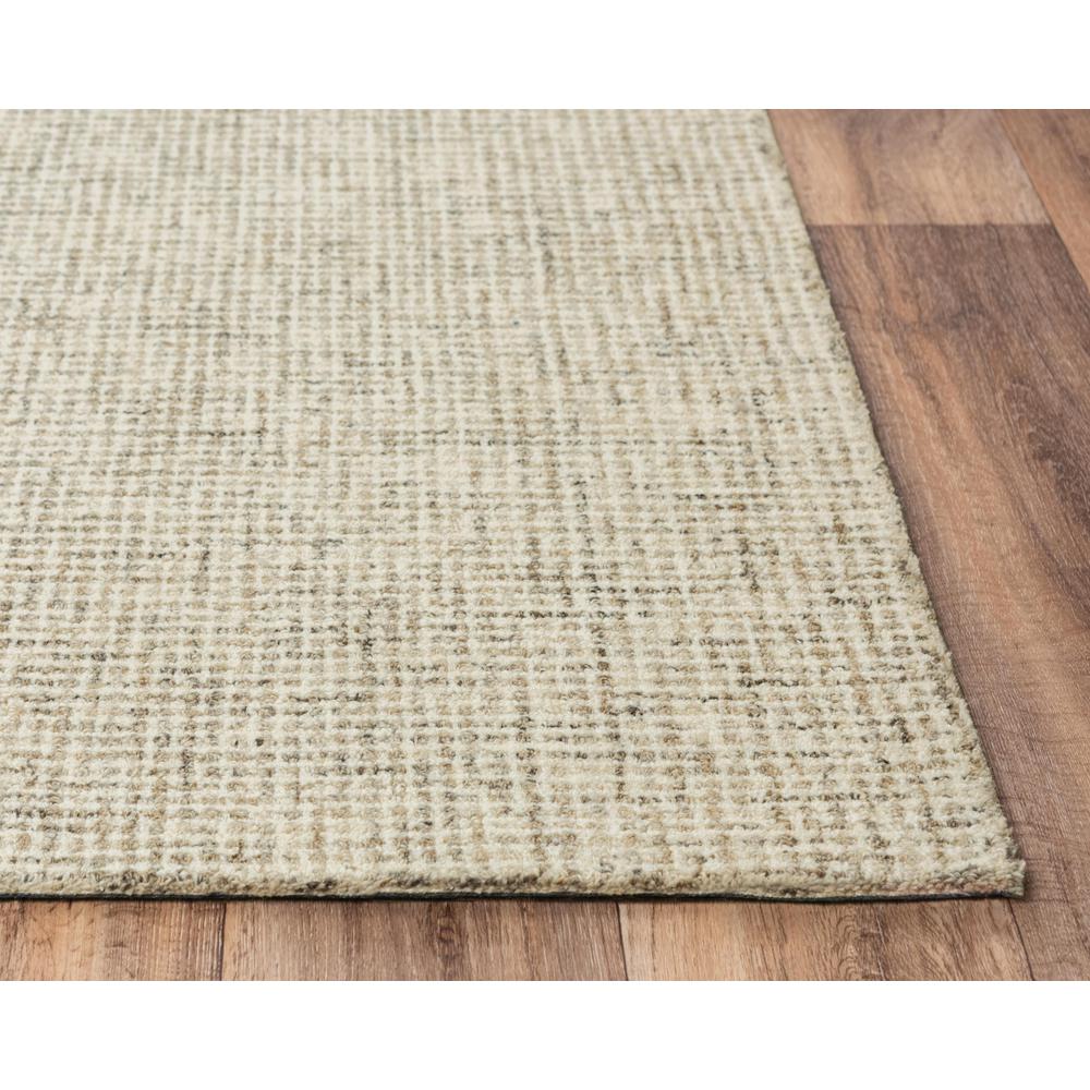 Hand Tufted Loop Pile Wool Rug, 5' x 8'. Picture 3