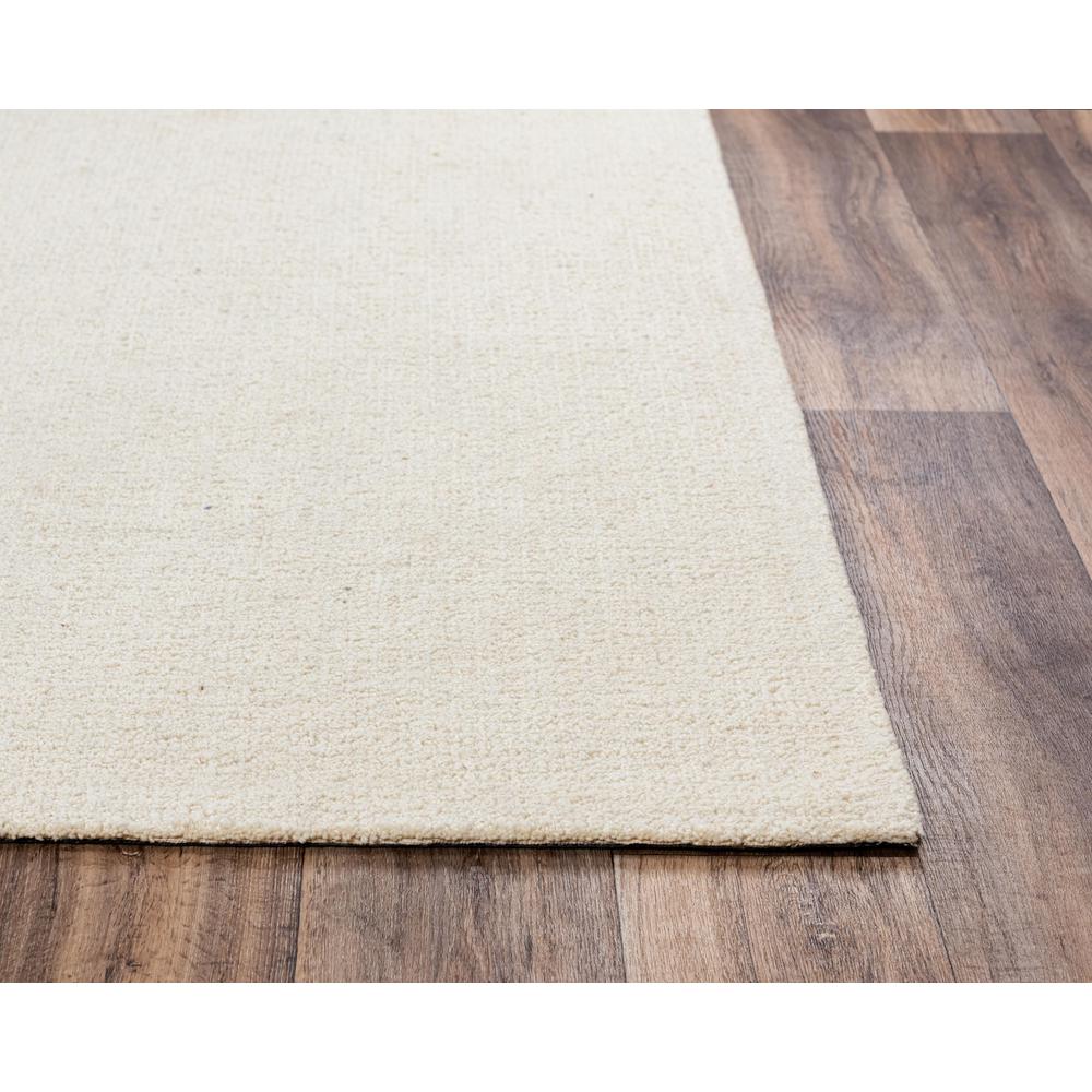 Hand Tufted Loop Pile Wool Rug, 5' x 8'. Picture 3