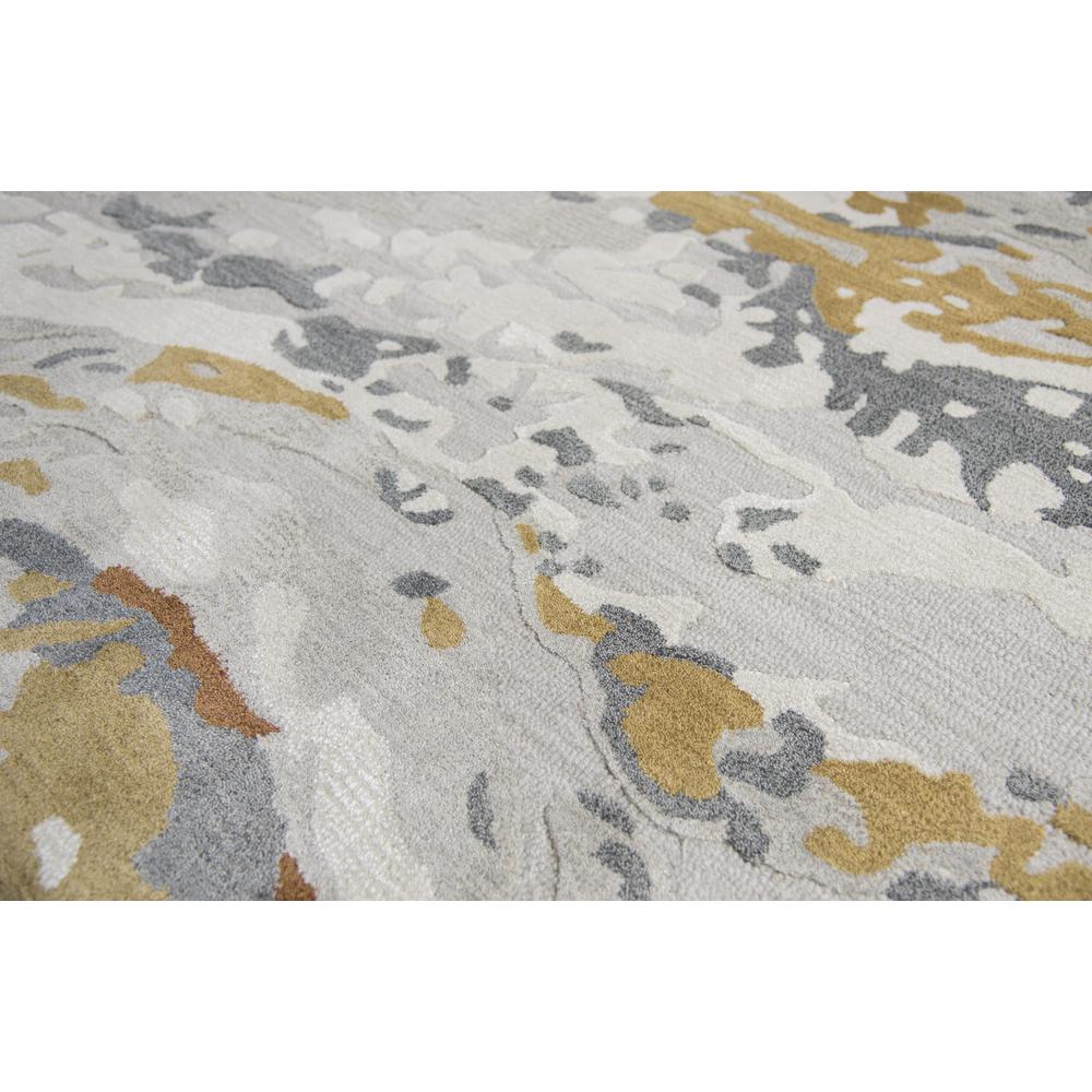 Hand Tufted Cut & Loop Pile Wool/ Viscose Rug, 5' x 8'. Picture 5