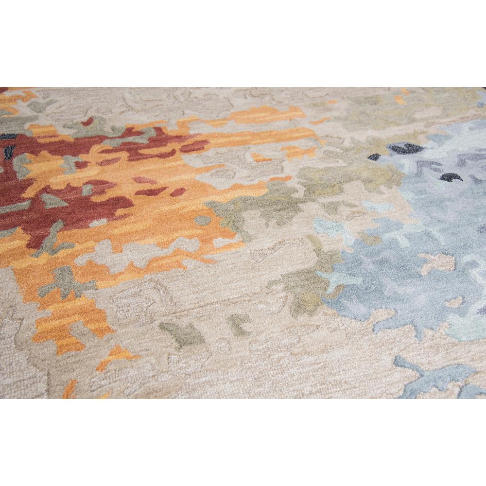 Hand Tufted Cut & Loop Pile Wool/ Viscose Rug, 5' x 8'. Picture 5