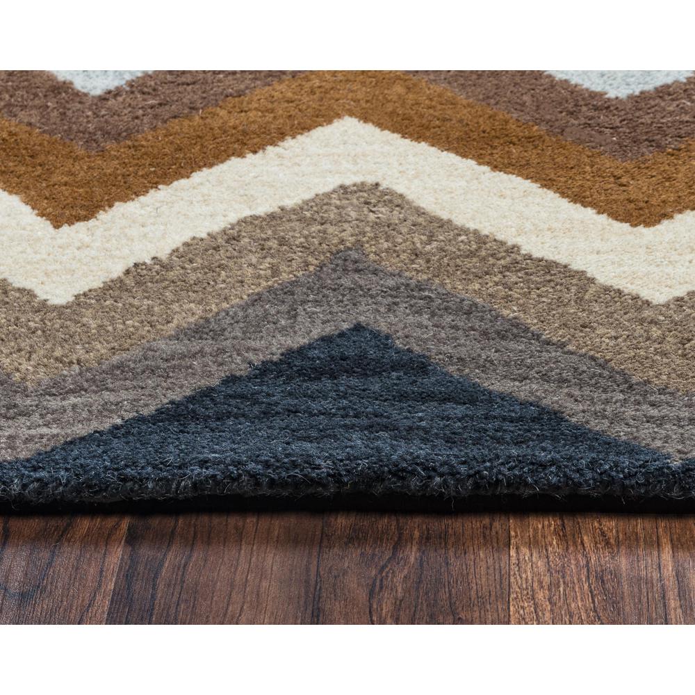 Hand Tufted Cut Pile Wool Rug, 5' x 8'. Picture 6