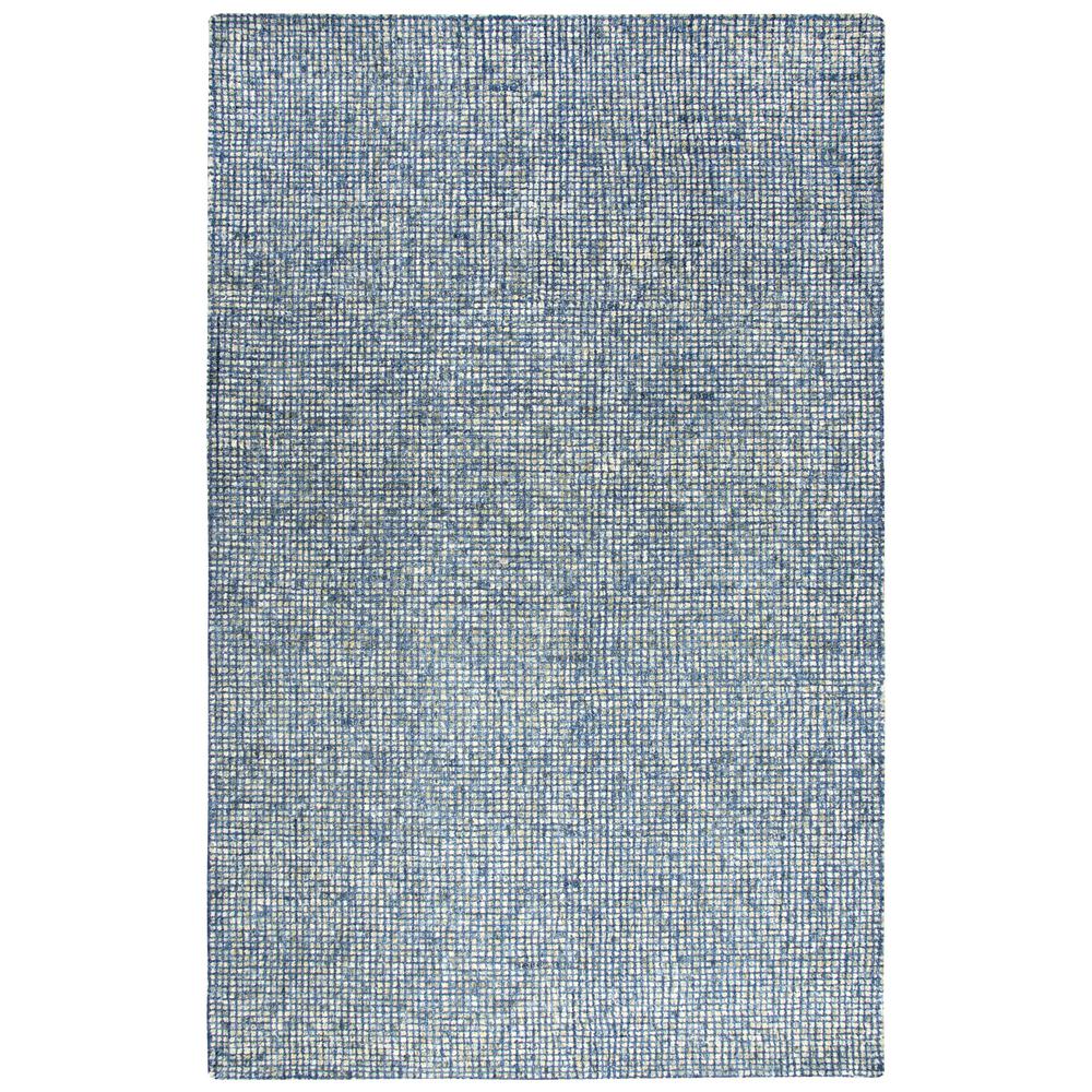 Hand Tufted Cut & Loop Pile Wool Rug, 5' x 8'. Picture 1