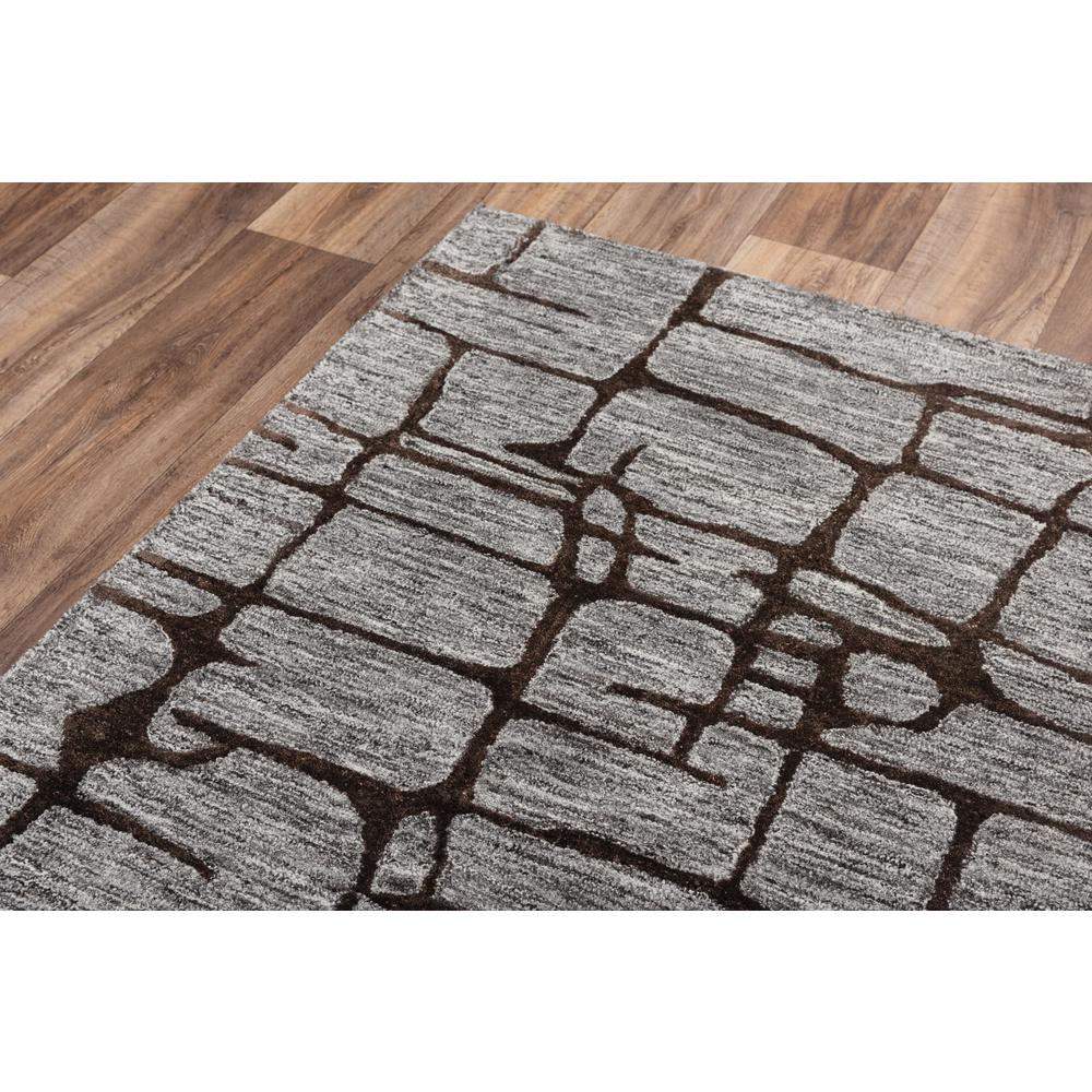 Winston Gray 5' x 8' Hand-Tufted Rug- WST104. Picture 3