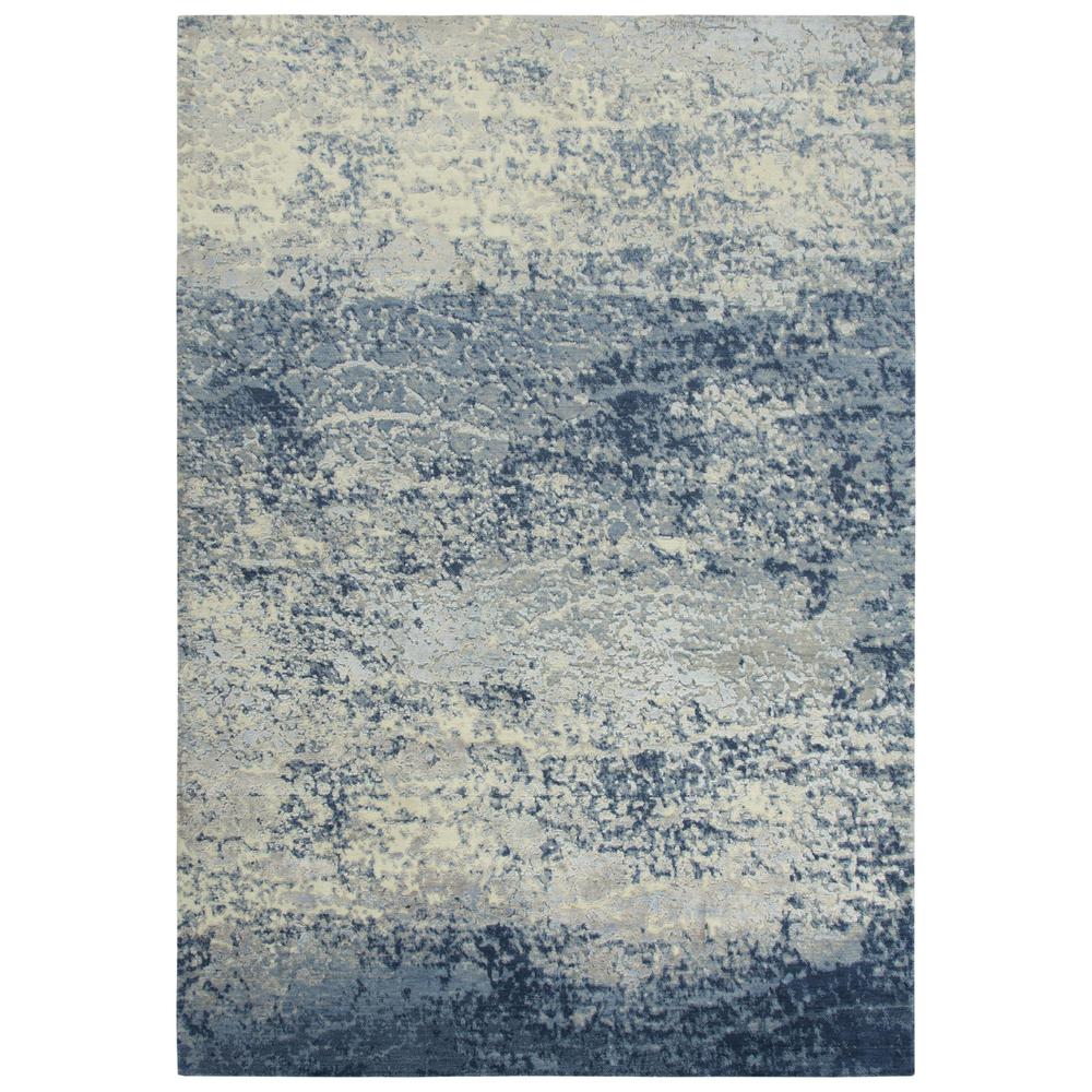 Hybrid Cut Pile Wool/ Tencel Rug, 9' x 12'. Picture 1