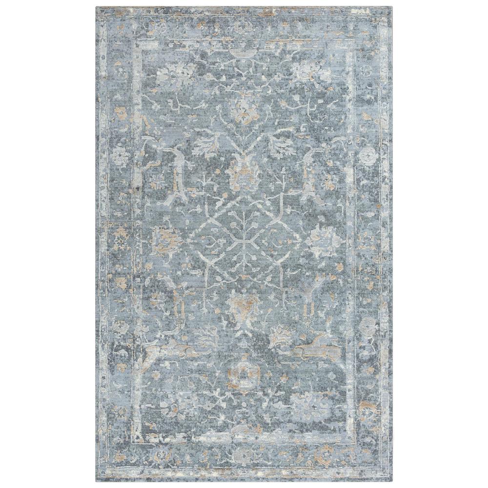 Hybrid Cut Pile Wool/ Tencel Rug, 9' x 12'. Picture 1