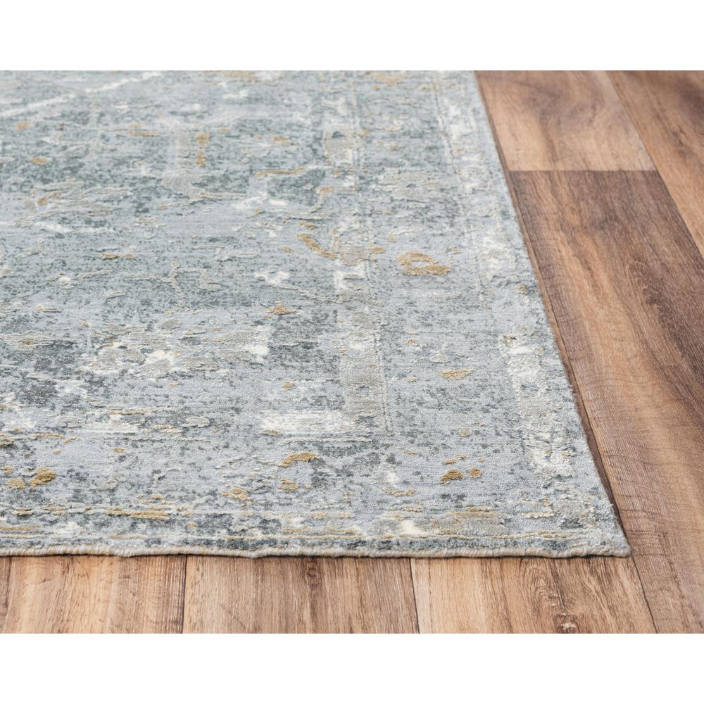 Hybrid Cut Pile Wool/ Tencel Rug, 5' x 8'. Picture 3