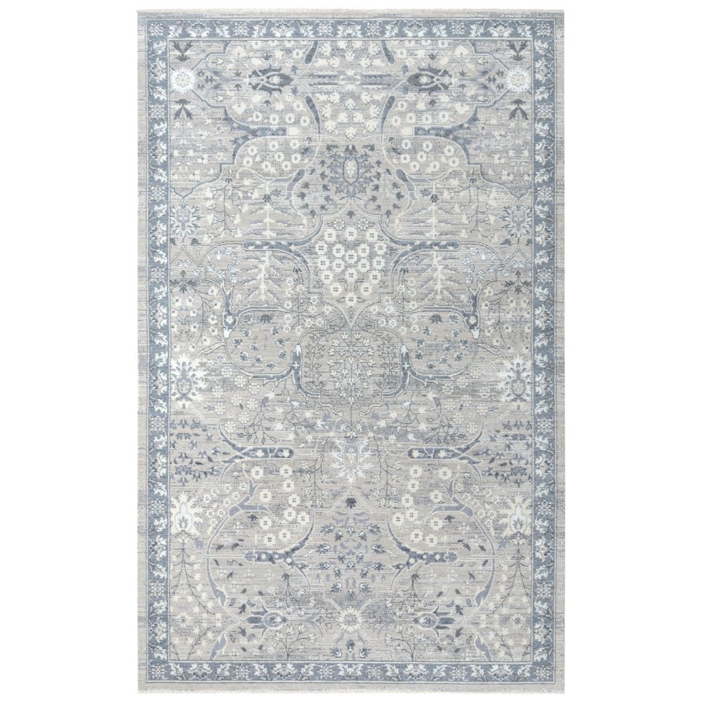 Hybrid Cut Pile Wool/ Tencel Rug, 9' x 12'. Picture 1