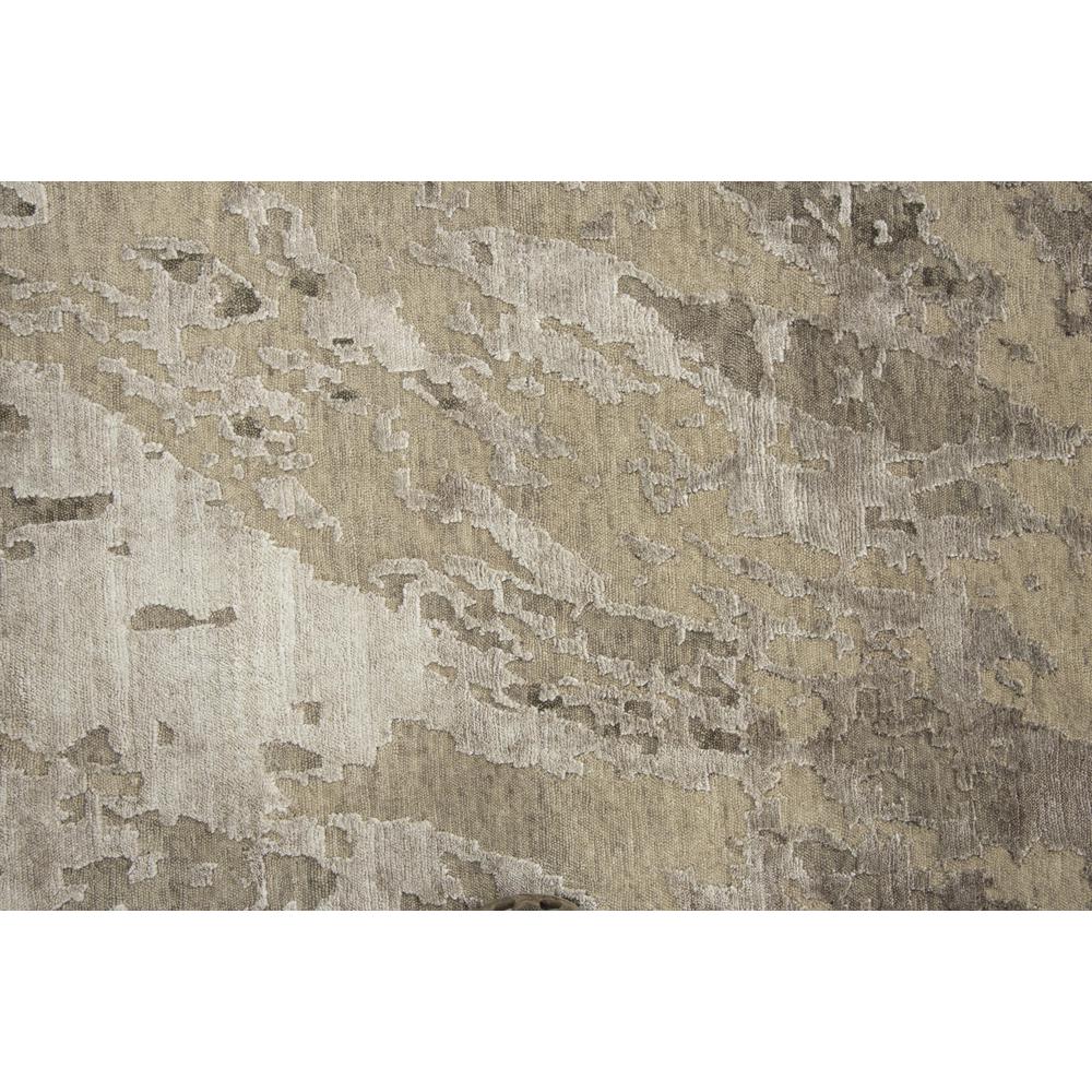 Hand Knotted Cut Pile Wool/ Viscose Rug, 9' x 12'. Picture 4