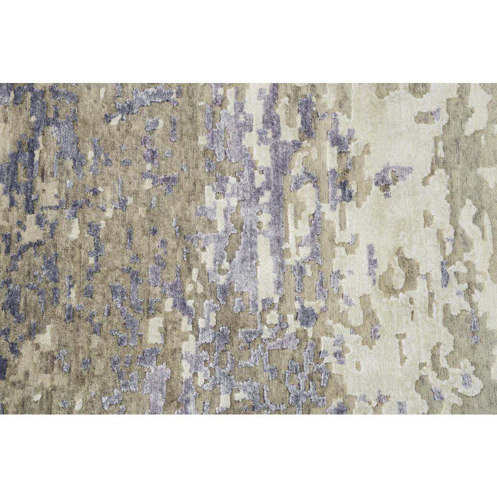 Hand Knotted Cut Pile Wool/ Viscose Rug, 9' x 12'. Picture 5