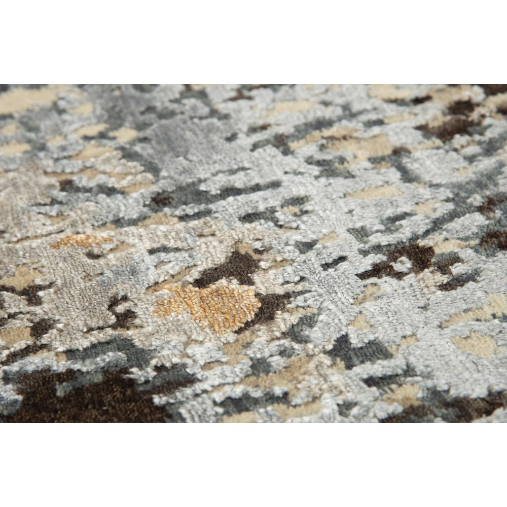 Hand Knotted Cut Pile Wool/ Viscose Rug, 9' x 12'. Picture 4