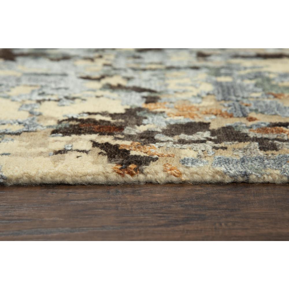Hand Knotted Cut Pile Wool/ Viscose Rug, 9' x 12'. Picture 6