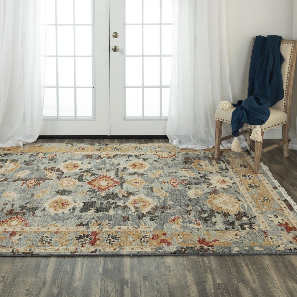 Hand Knotted Cut Pile Wool Rug, 9' x 12'. Picture 2