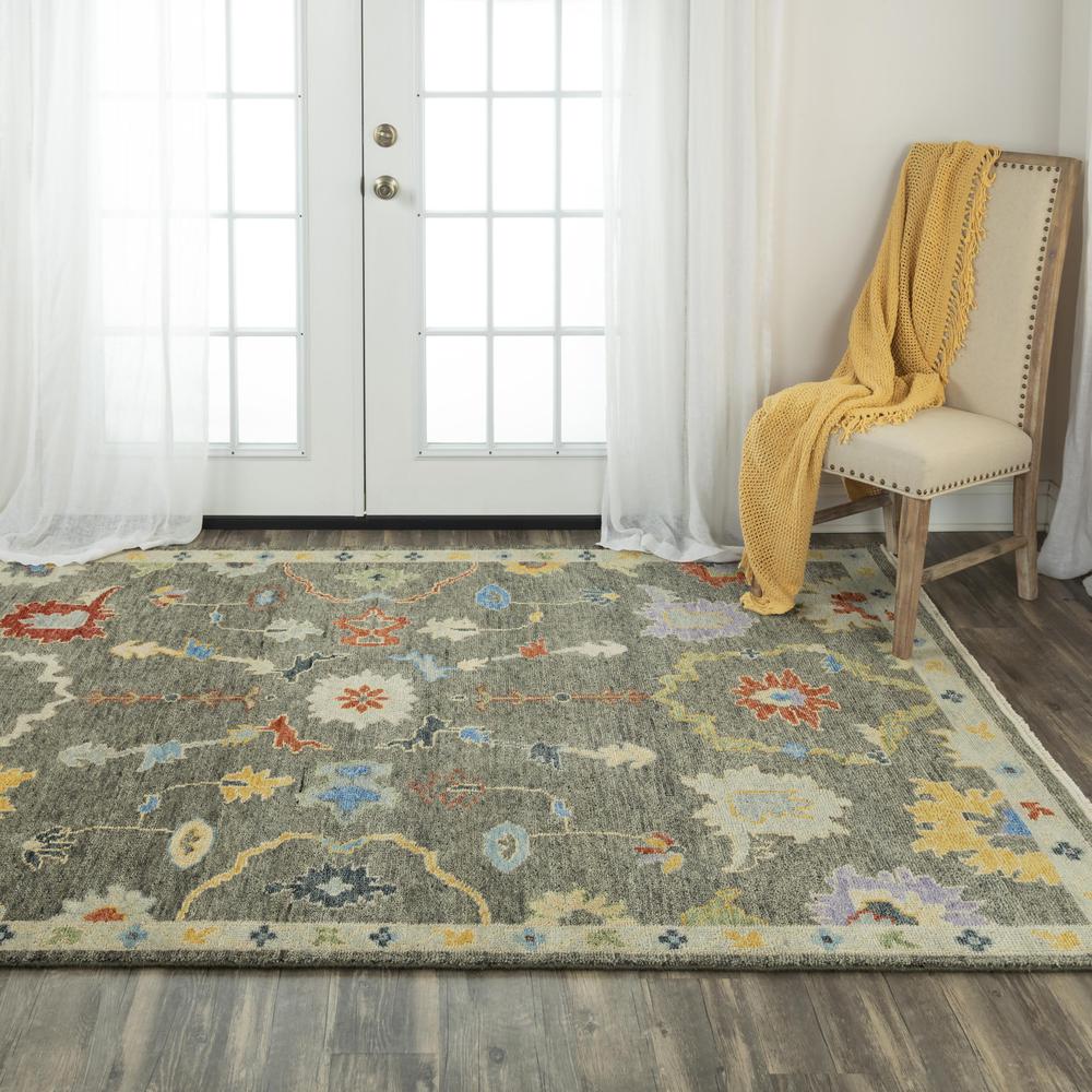 Hand Knotted Cut Pile Wool Rug, 9' x 12'. Picture 2