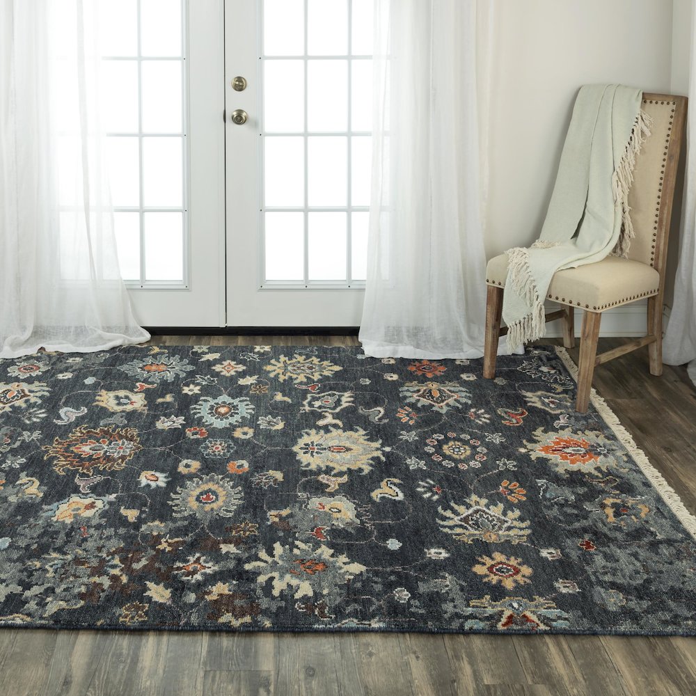 Hand Knotted Cut Pile Wool Rug, 9' x 12'. Picture 2