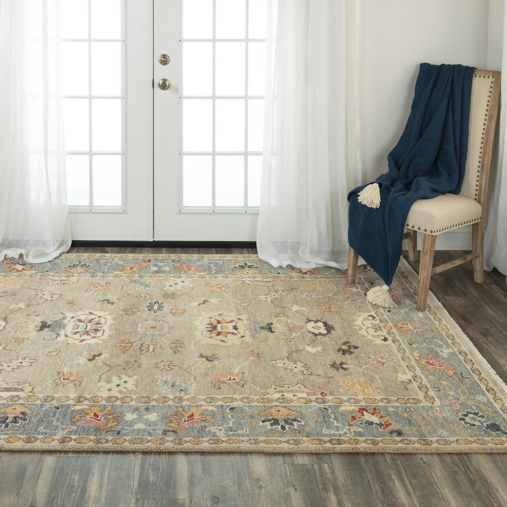 Hand Knotted Cut Pile Wool Rug, 9' x 12'. Picture 2