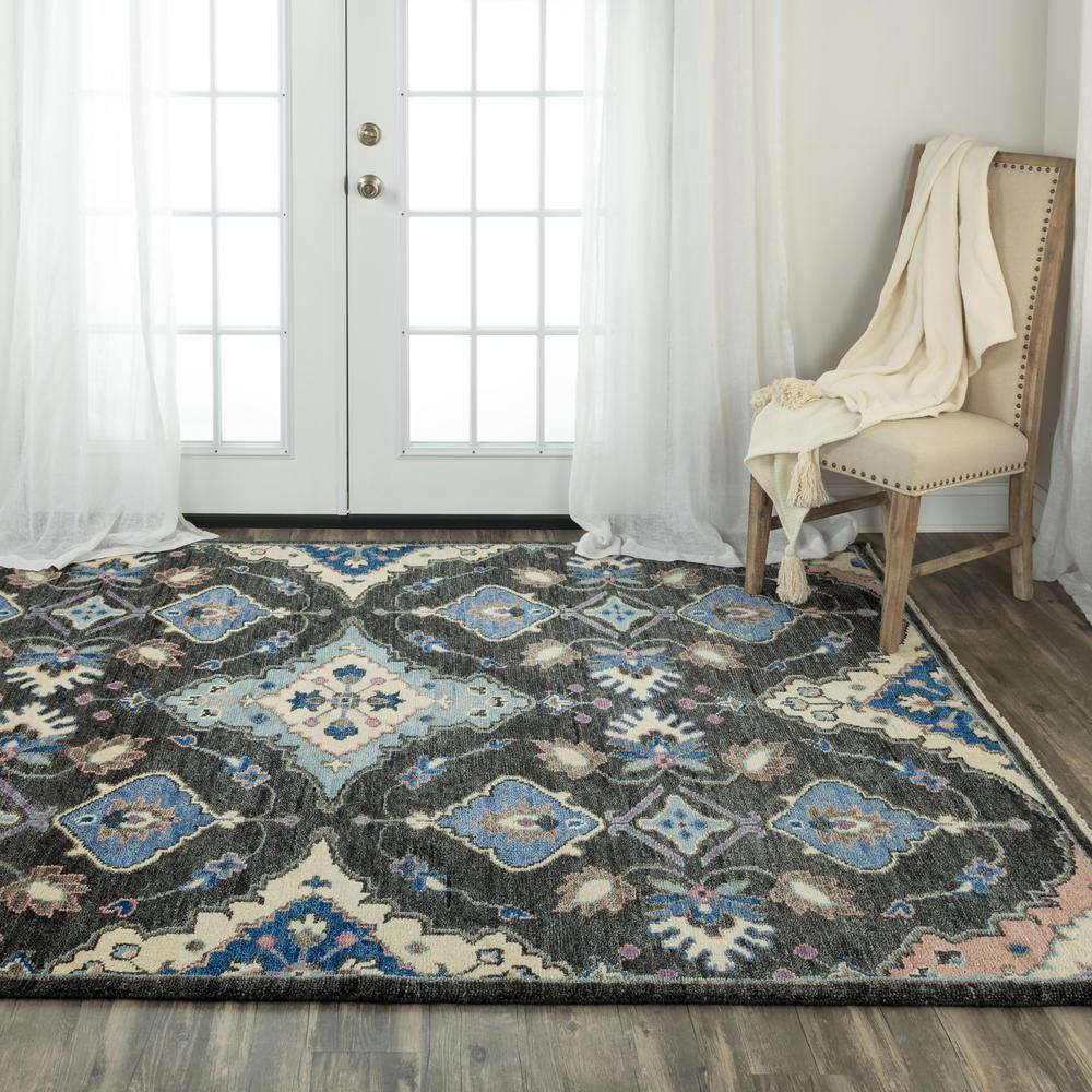 Hand Knotted Cut Pile Wool Rug, 9' x 12'. Picture 2
