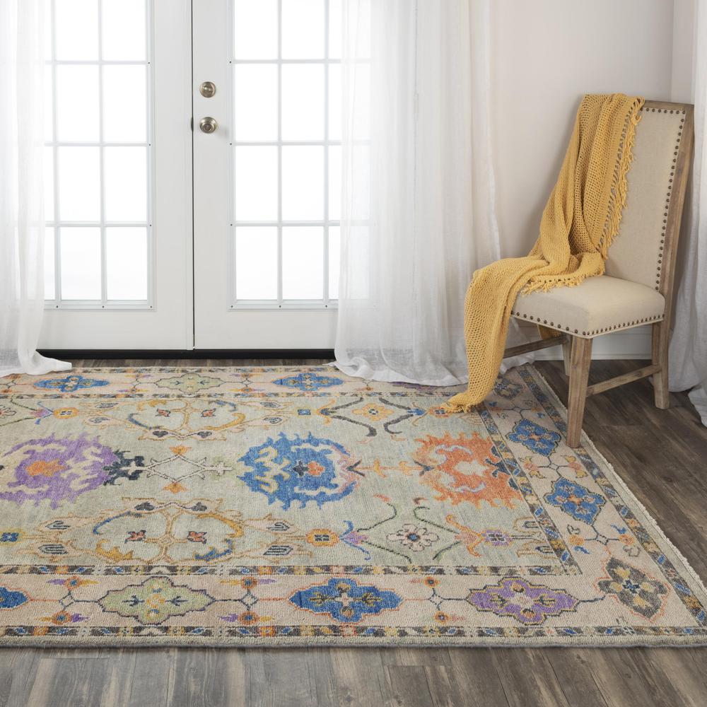 Hand Knotted Cut Pile Wool Rug, 9' x 12'. Picture 2