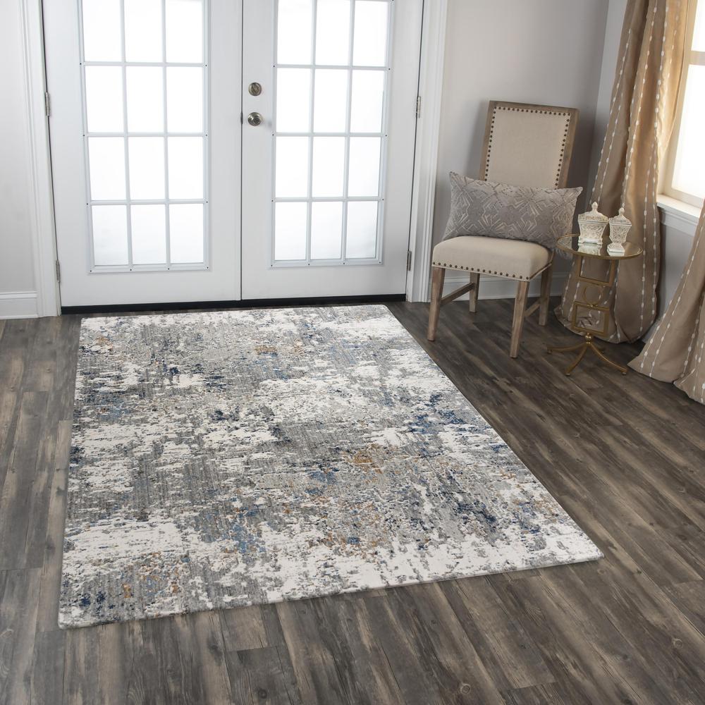 Machine/Hybrid Cut Pile Recycled Polyester Rug, 9' x 12'. Picture 2