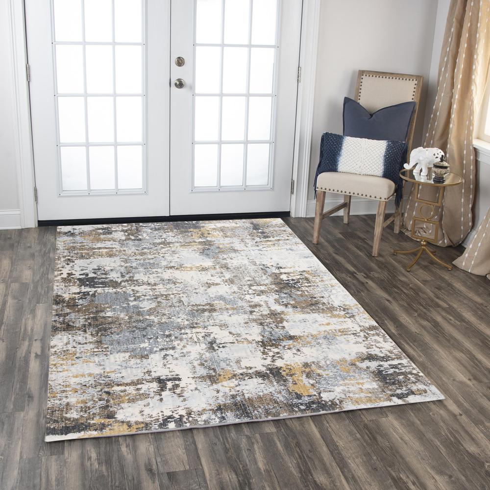 Machine/Hybrid Cut Pile Recycled Polyester Rug, 9' x 12'. Picture 2