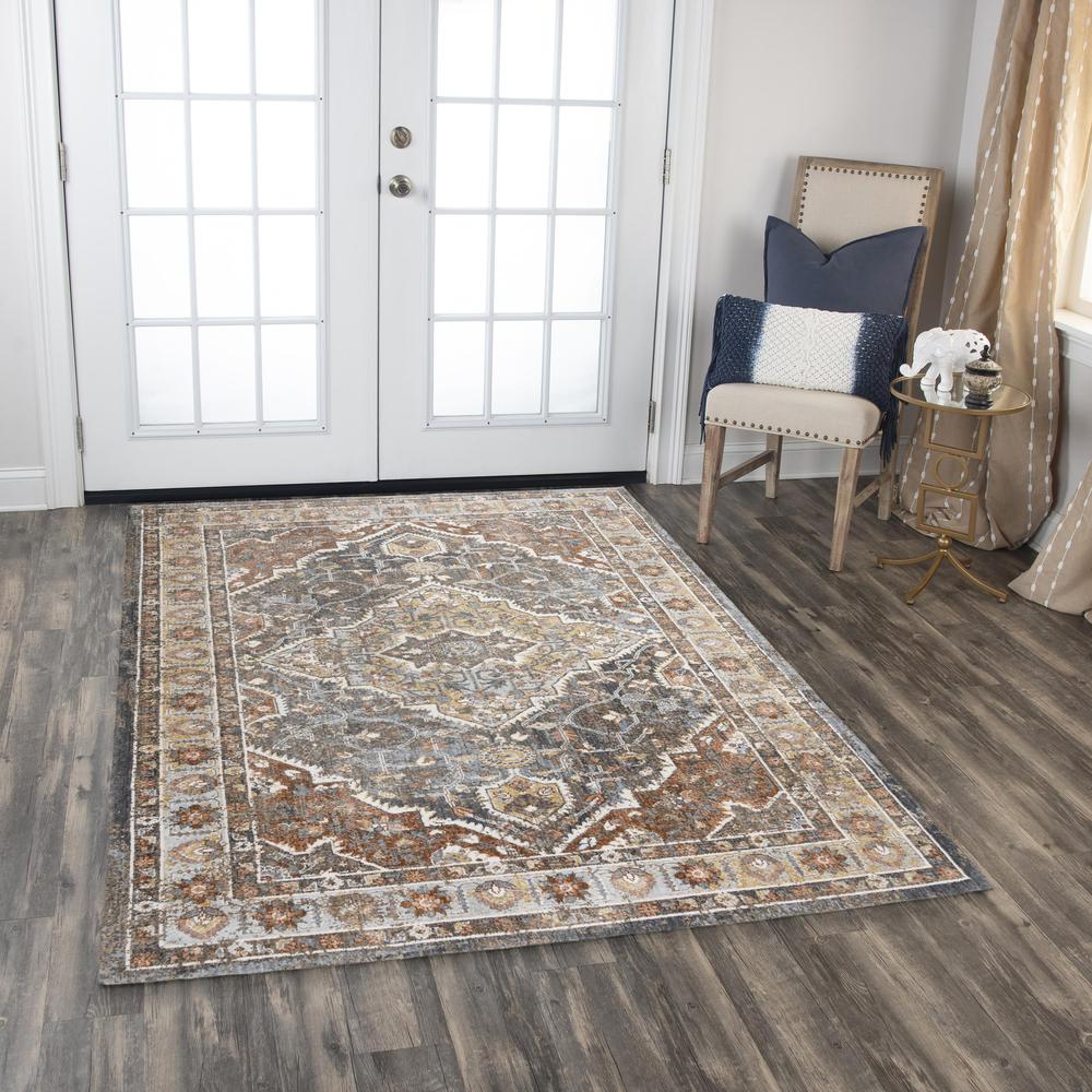 Machine/Hybrid Cut Pile Recycled Polyester Rug, 9' x 12'. Picture 2