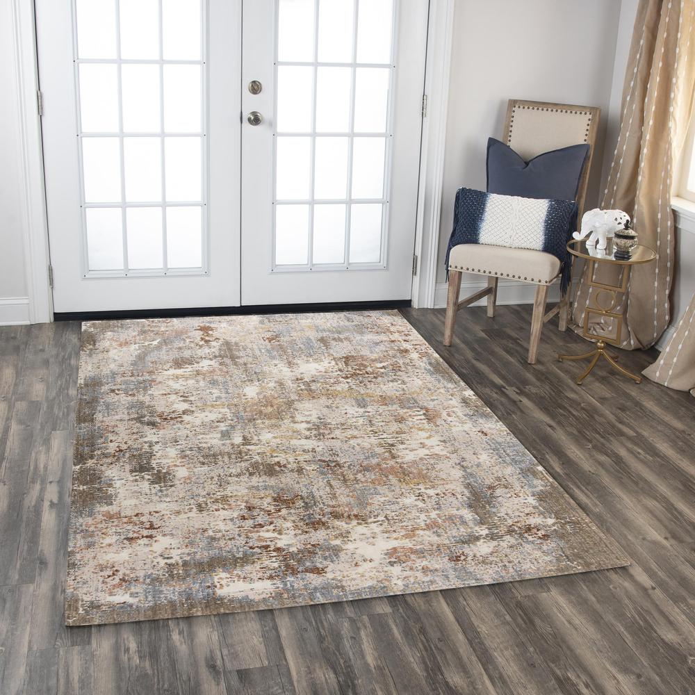 Machine/Hybrid Cut Pile Recycled Polyester Rug, 9' x 12'. Picture 2