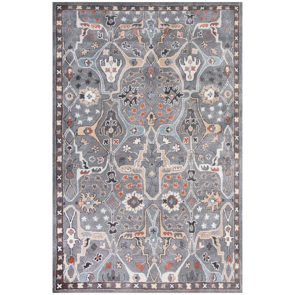 9'9" x 12'9" Cut Pile Hand Tufted Rug. Picture 1