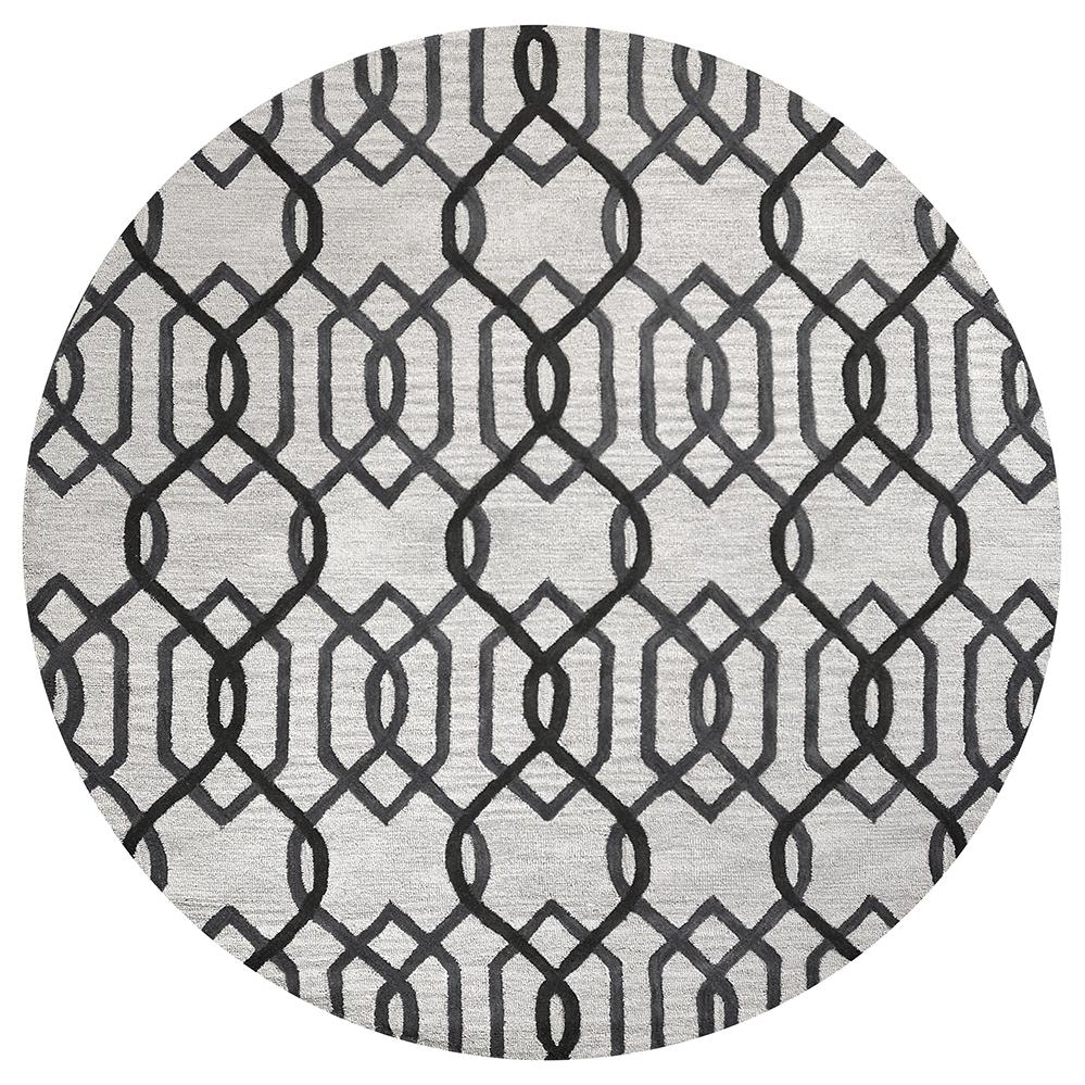 10' Round Hand-Tufted Round Rug. Picture 15
