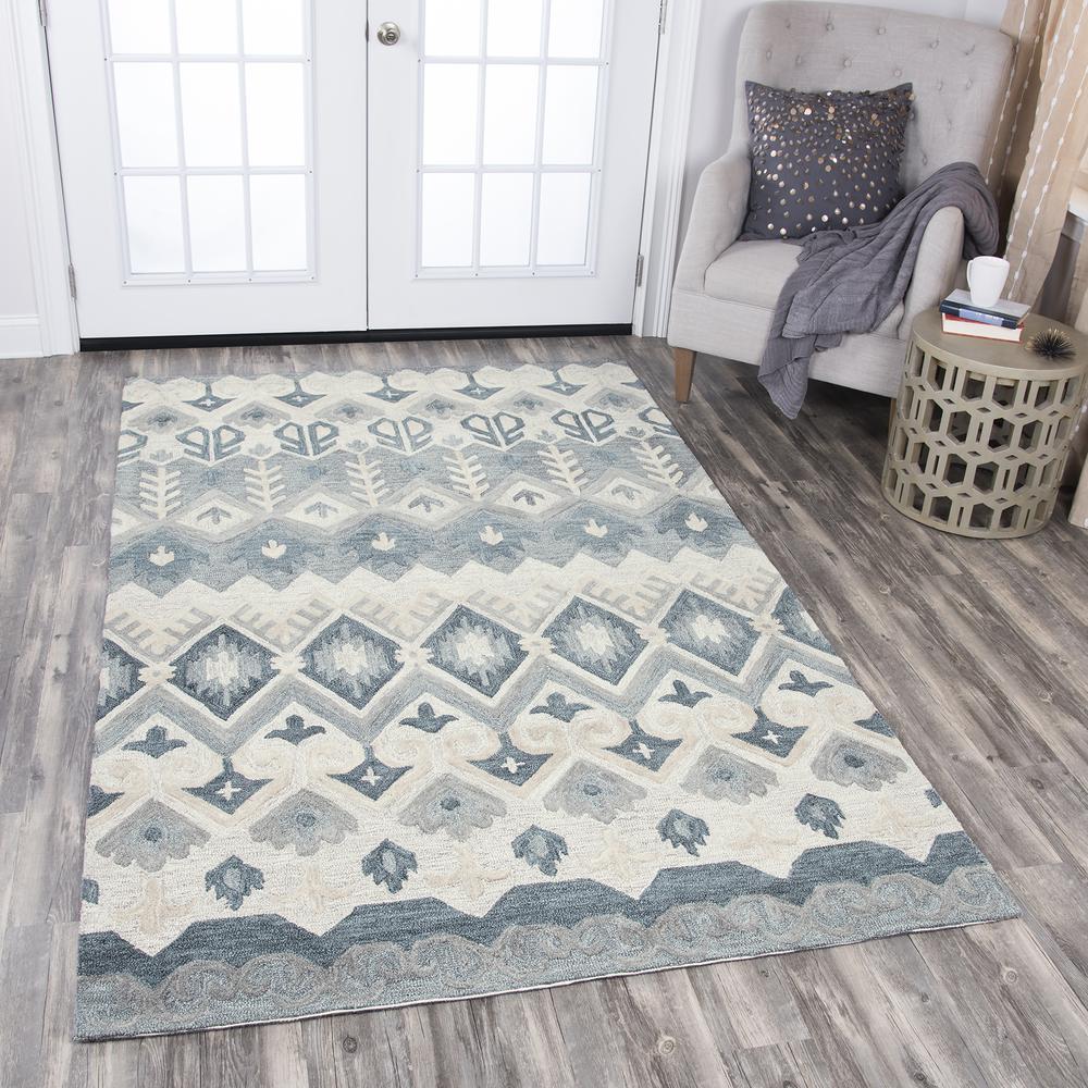 5' x 8' Hand-Tufted Rectangle Rug. Picture 15
