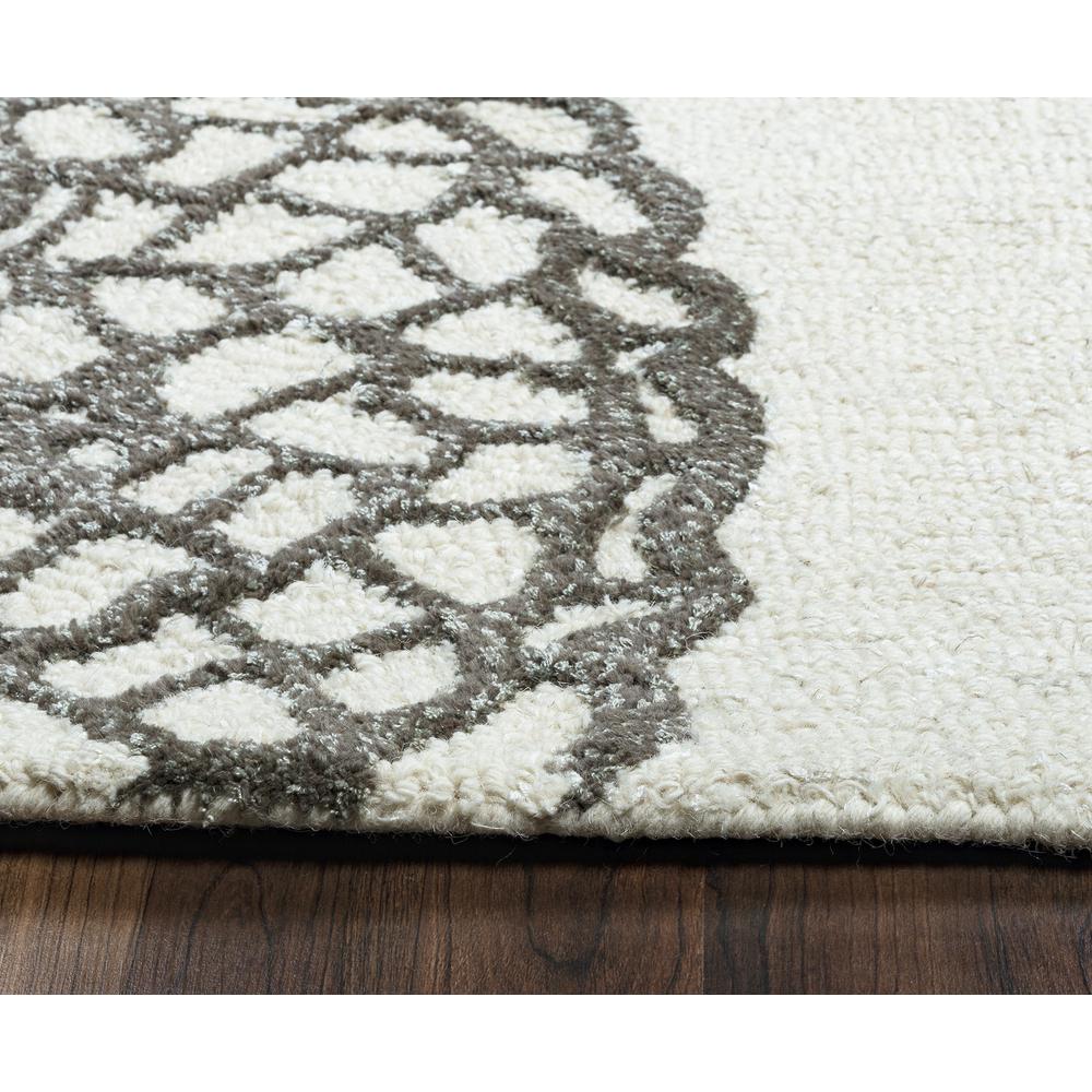 10' Round Hand-Tufted Round Rug. Picture 5