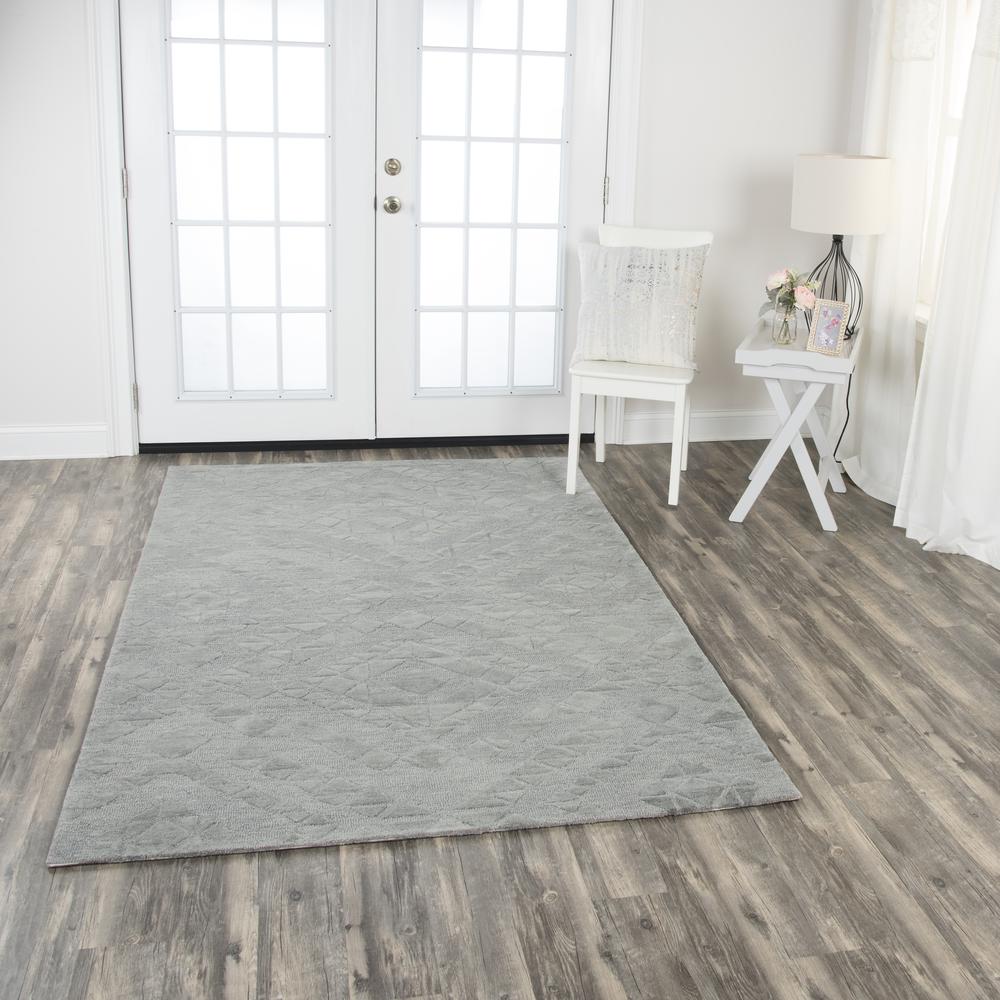5' x 8' Hand-Tufted Rectangle Rug. Picture 6