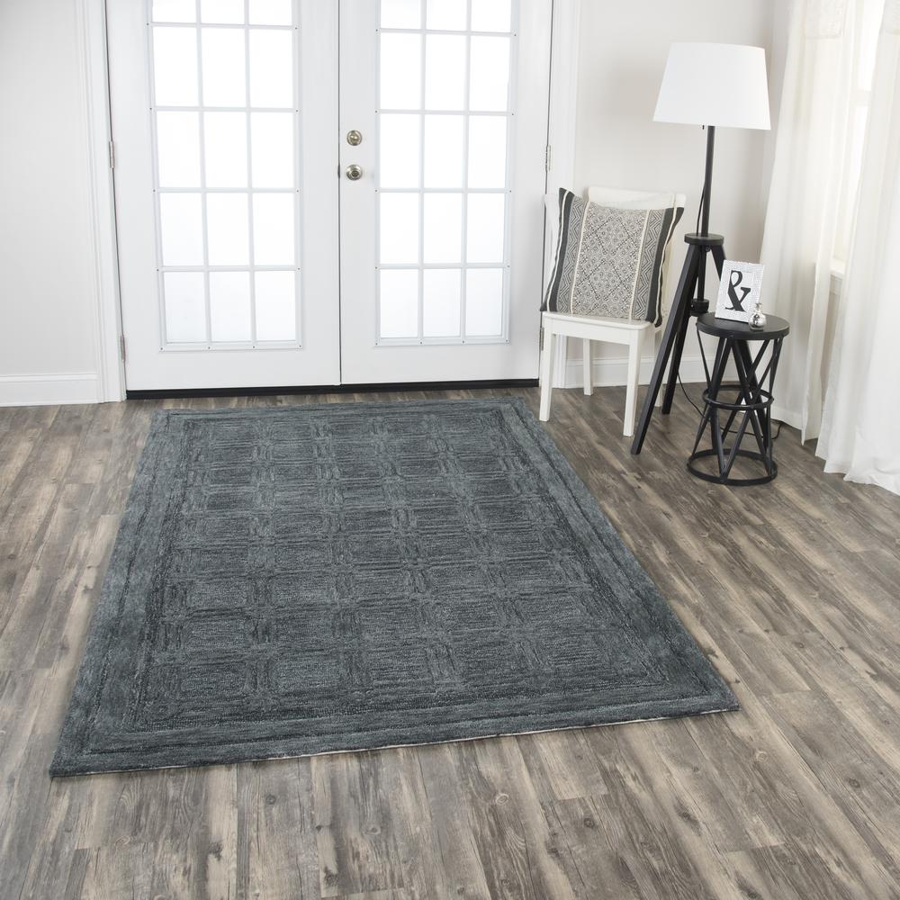 5' x 8' Hand-Tufted Rectangle Rug. Picture 6
