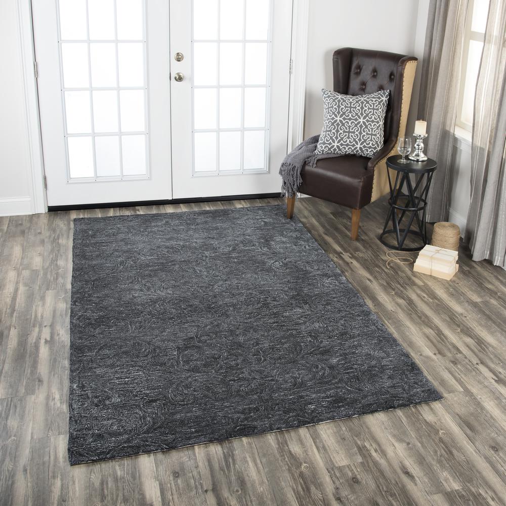 5' x 8' Hand-Tufted Rectangle Rug. Picture 6