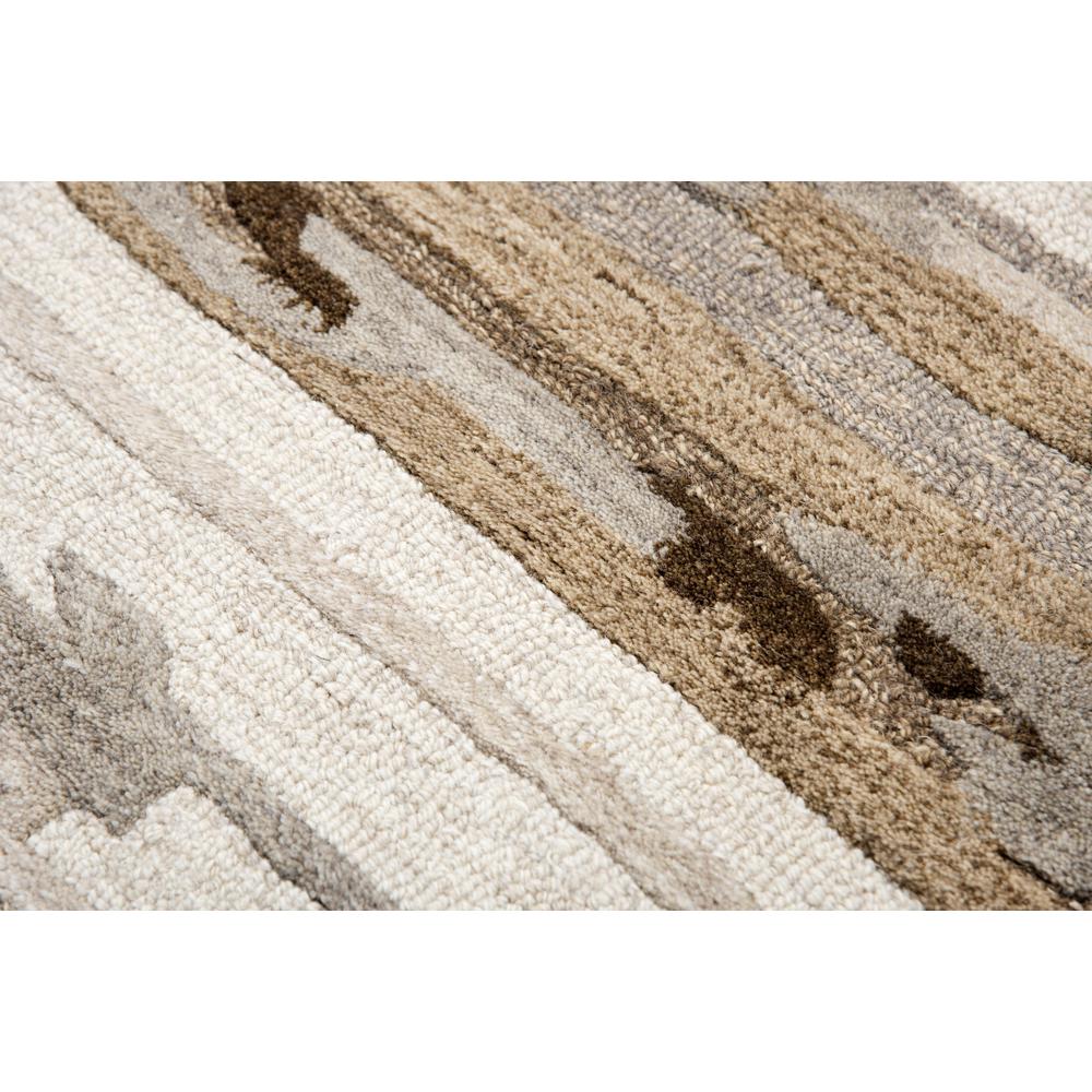 Hand Tufted Cut & Loop Pile Wool Rug, 8' x 10'. Picture 5